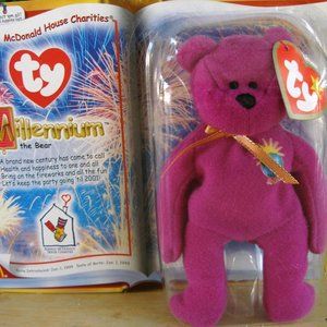 Ty Beanie Babies Millennium The Bear RMHC McDonalds Plush Toy 2000 New Sealed